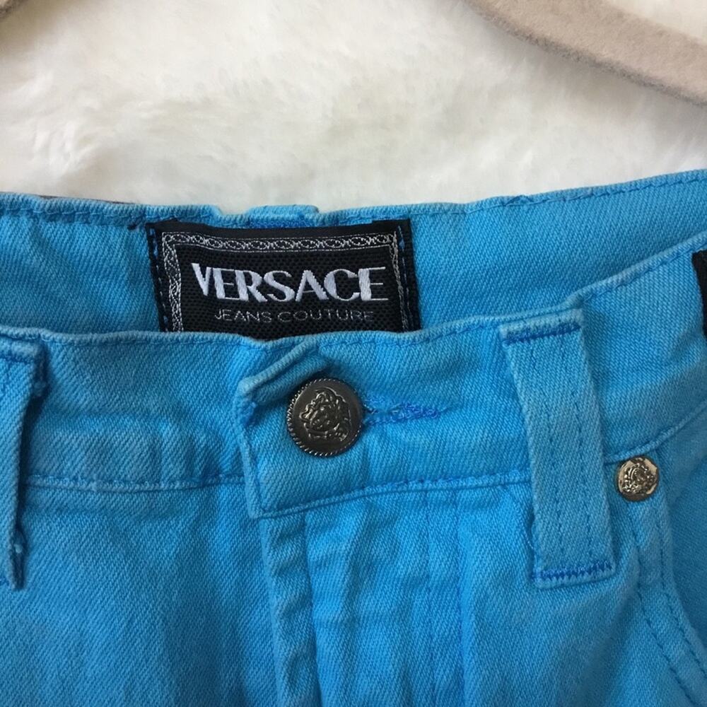 Versace Jeans Couture Bright Blue Stretch Denim Jeans - Picture 4 of 11